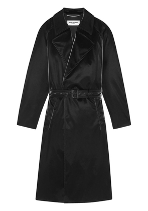 Saint Laurent belted trench coat - Black