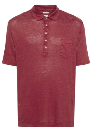 Massimo Alba linen polo shirt - Red
