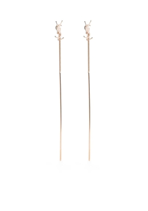 Saint Laurent Opyum YSL threader earrings - Gold