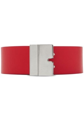 Burberry B Cut leather belt - Red