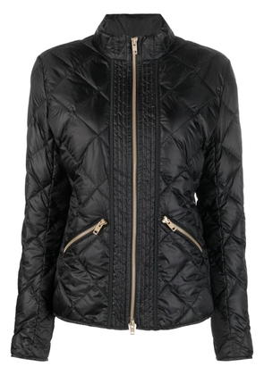 Fay diamond-quilt zip-fastening jacket - Black