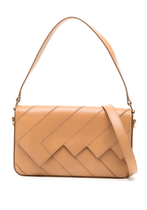 Missoni Flap Wave leather shoulder bag - Brown