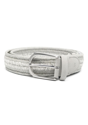 Boggi Milano woven buckle belt - Grey