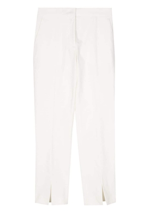 Jil Sander tapered cotton trousers - White