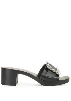 Sergio Rossi Sr Jelly 40mm buckled mules - Black