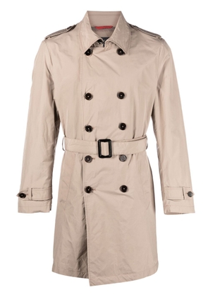 Fay double-breasted trench coat - Neutrals