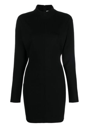 Saint Laurent roll-neck knitted dress - Black