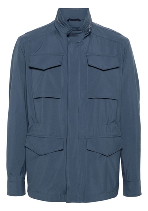 Paul & Shark hooded waterproof military jacket - Blue