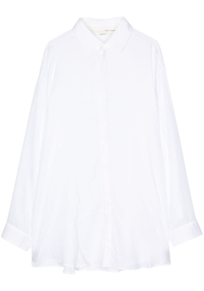 Isabel Benenato long-length cotton shirt - White