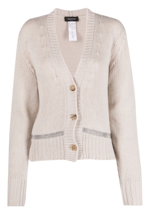Fabiana Filippi button-up knitted cardigan - Neutrals