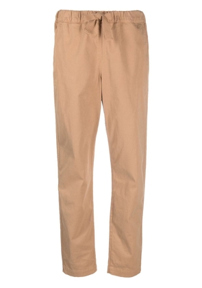 Semicouture twill drawstring tapered trousers - Brown