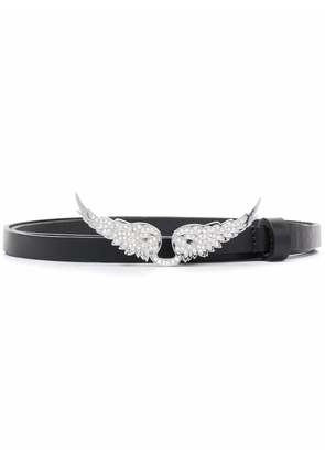 Zadig&Voltaire wings-buckle belt - Black