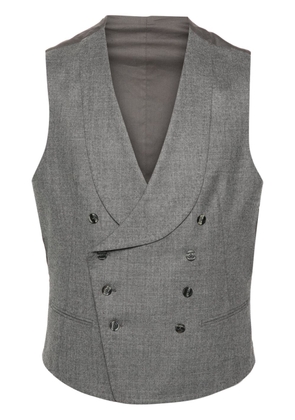Tagliatore double-breasted vest - Grey