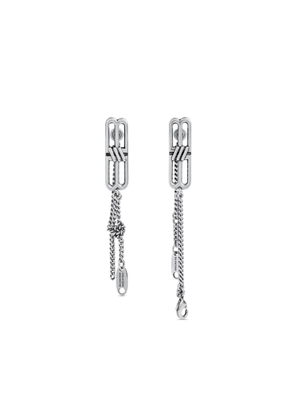 Balenciaga BB Icon tangled earrings - Silver