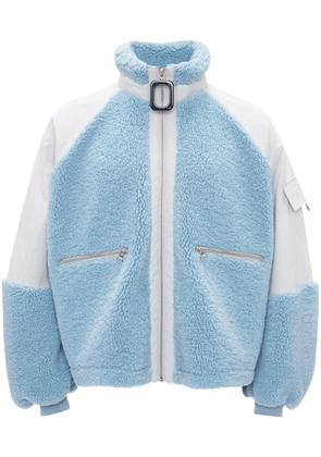 JW Anderson colour-block fleece jacket - Blue