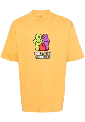 Carhartt WIP Gummy-print cotton T-shirt - Yellow