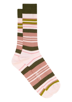 ETRO logo-print striped socks - Green