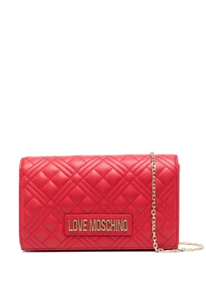 Love Moschino quilted faux-leather crossbody bag - Red