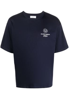 Société Anonyme logo-print cotton T-shirt - Blue
