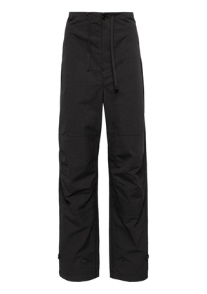 LEMAIRE high-waist cotton trousers - Grey