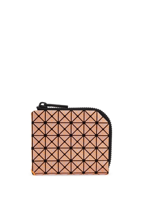 Bao Bao Issey Miyake geometric-pattern cotton wallet - Orange