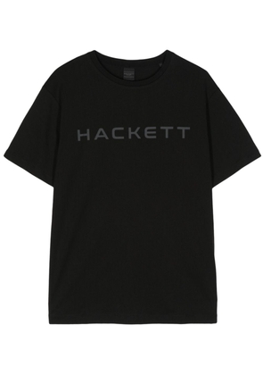 Hackett logo-print cotton T-shirt - Black