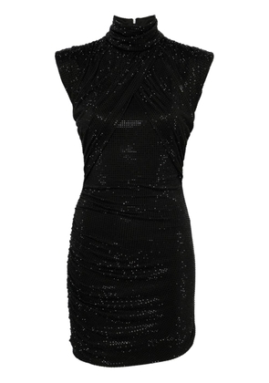 De La Vali Metropolitan rhinestoned minidress - Black