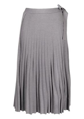 3.1 Phillip Lim pleated wool-blend midi skirt - Grey