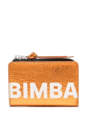 Bimba y Lola logo-print bi-fold leather wallet - Orange
