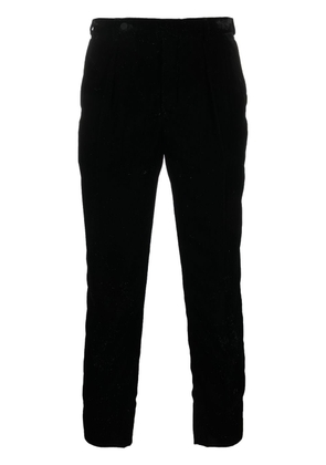 Saint Laurent velvet cropped trousers - Black