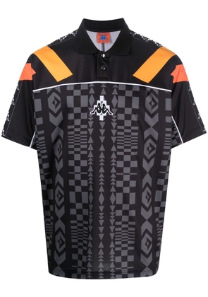 Marcelo Burlon County of Milan x KAPPA logo-patch polo shirt - Black