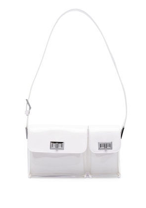 BY FAR Billy faux-leather shoulder bag - White