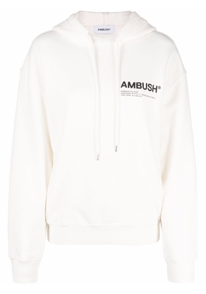 AMBUSH Workshop logo-print hoodie - Neutrals
