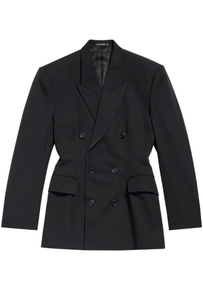 Balenciaga Cinched wool blazer - Black