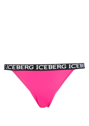 Iceberg logo-print bikini bottom - Pink