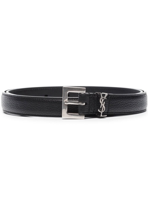 Saint Laurent logo-buckle belt - Black