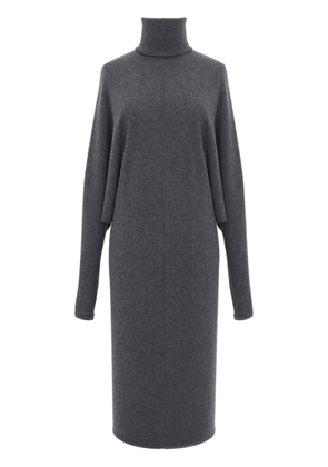 Saint Laurent batwing-sleevees knitted dress - Grey