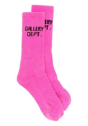 GALLERY DEPT. intarsia-knit logo socks - Pink