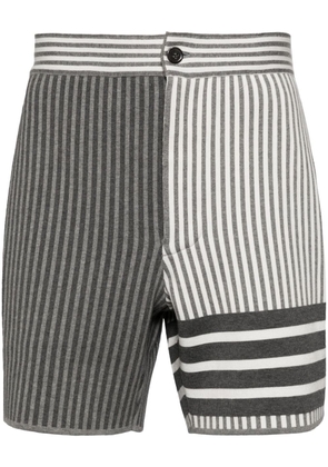Thom Browne 4-Bar cotton-blend shorts - Grey