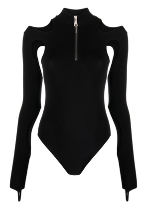 ANDREĀDAMO sculpted jersey cut-out bodysuit - Black