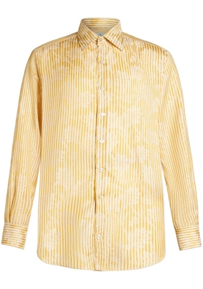 ETRO striped jacquard shirt - Yellow