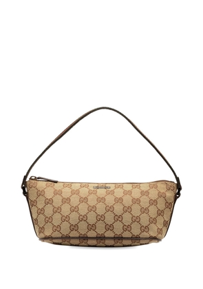 Gucci Pre-Owned 2010-2015 GG Canvas Web Boat shoulder bag - Brown