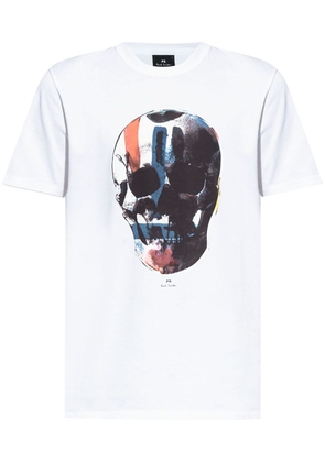 PS Paul Smith skull-print cotton T-shirt - White