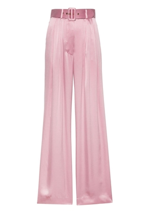 ZIMMERMANN belted wide-leg trousers - Pink