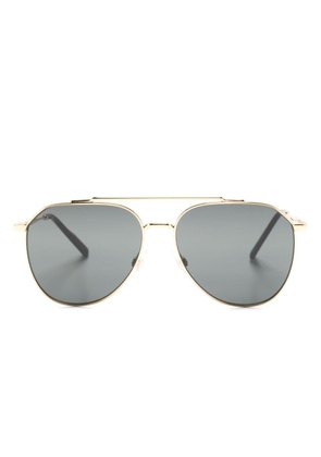 Dolce & Gabbana Eyewear double-bridge pilot-frame sunglasses - Gold