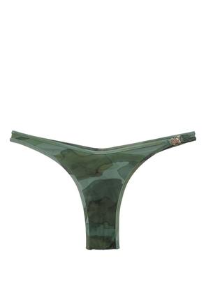 Palm Angels Camo-print bikini bottoms - Green