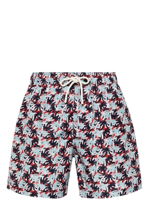 Palm Angels Palms Camo-print swim shorts - Blue