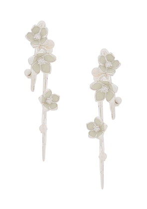 Shaun Leane Cherry Blossom hook earrings - Silver