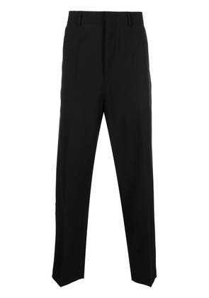 MSGM pleat-detailing wool-blend tailored trousers - Black