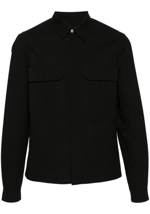 Rick Owens classic-collar twill shirt - Black